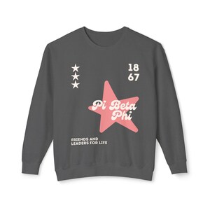 Pi Beta Phi Superstar Lightweight Crewneck Sweatshirt