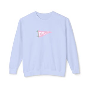 Delta Zeta Pennant Flag Lightweight Crewneck Sweatshirt