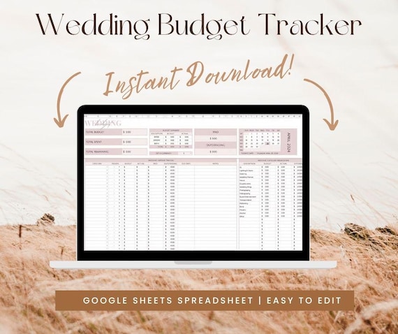 Wedding Budget Template Google Sheets Wedding Planner, Wedding