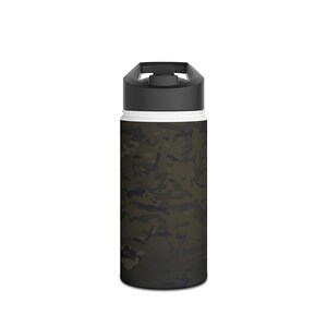 Multicam Black Stainless Steel Water Bottle