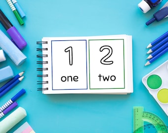 Number Flash Cards For Kids | Learning | Number Cards | Instant Download | Printable Cards | Educational Children Books | Numbers For Kids