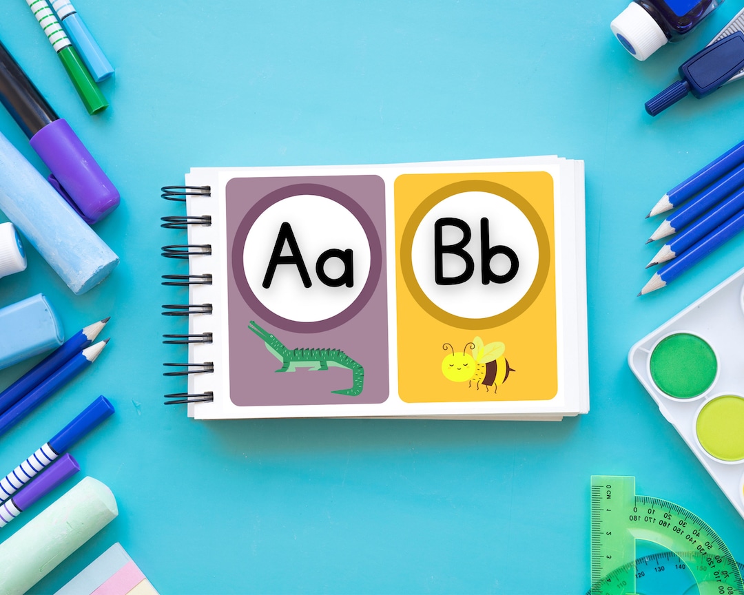 Printable Children's Flash Cards Alphabet Cards Instant Download