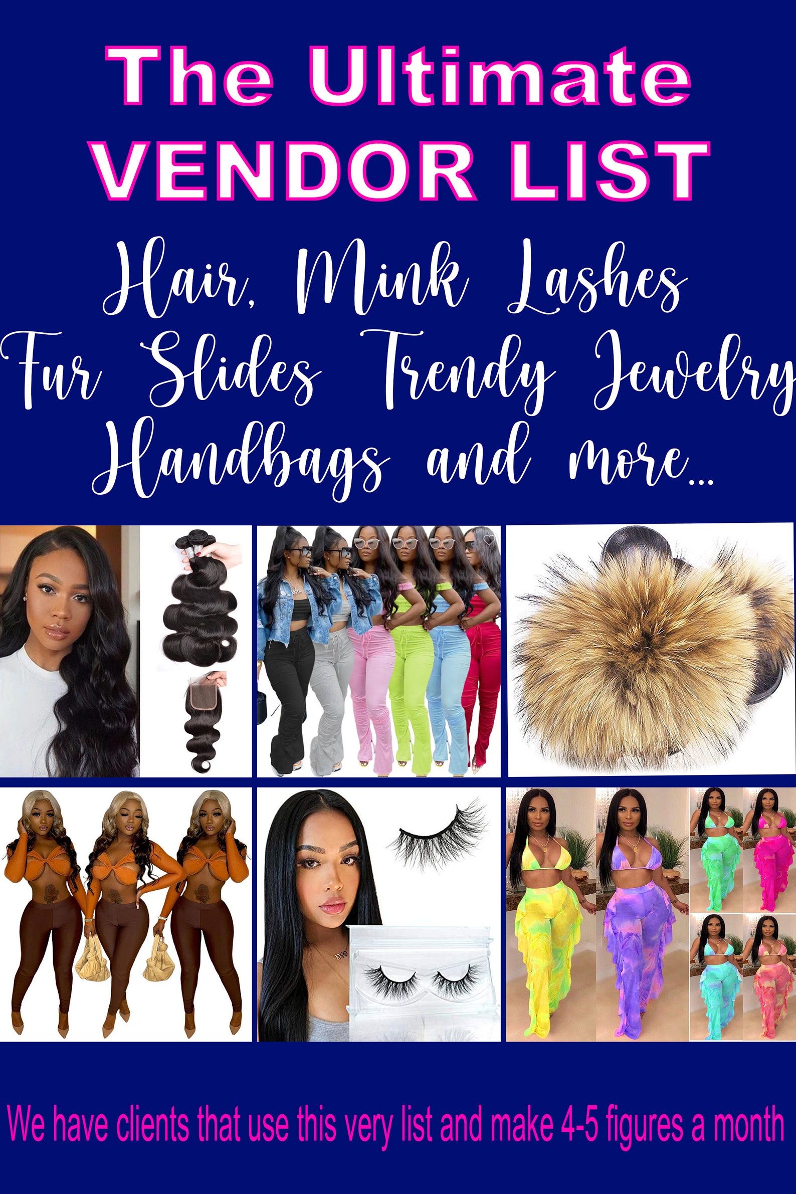 Boutique Vendor List, Ultimate Vendors List, Hair Vendor, Clothes