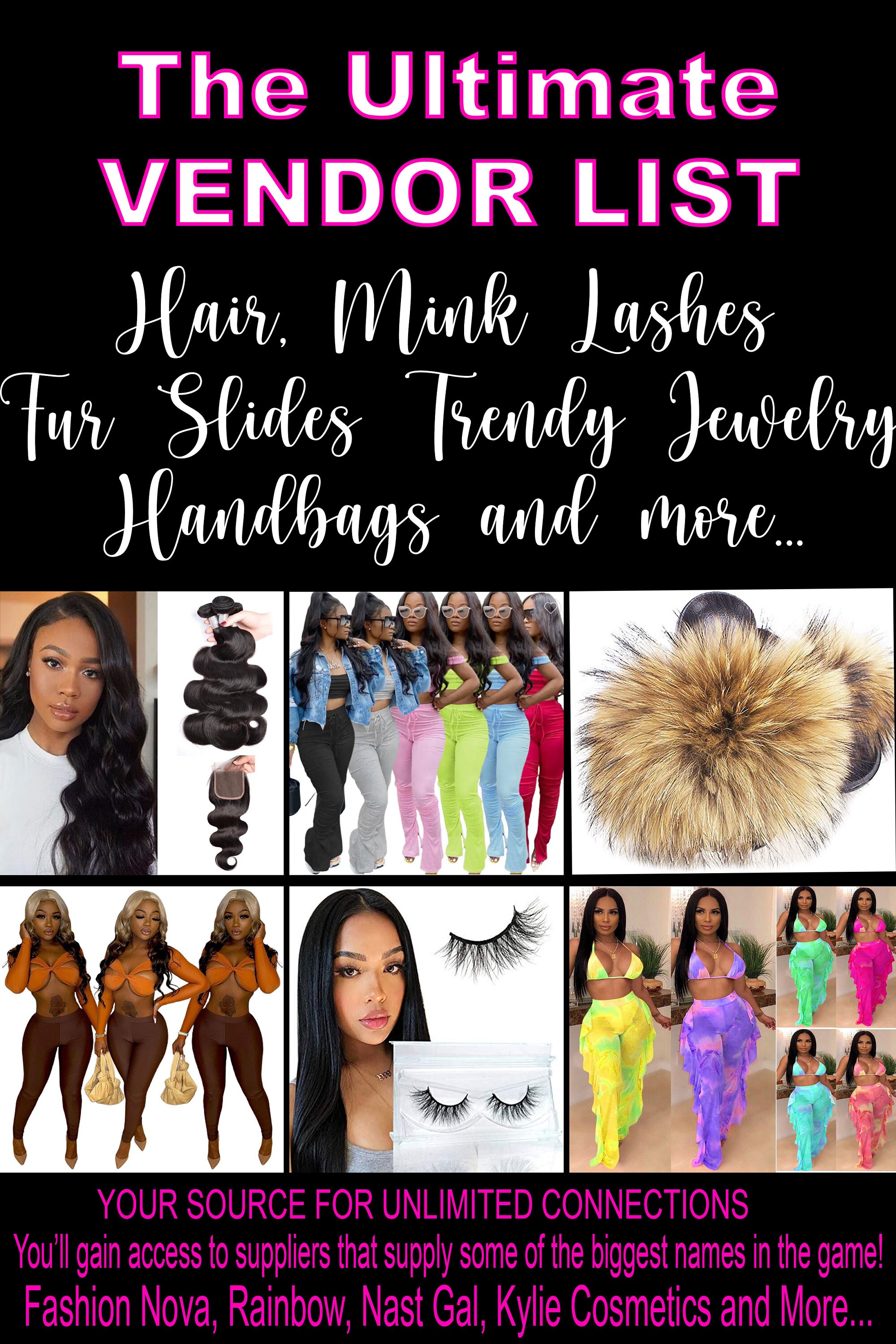 wholesale fur slide vendors