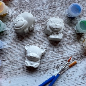 Kids Paint Kit, Animal Paint Kit, Ceramic Paint Kit, Party Paint Kit, Birthday Gift, Christmas Gift, Stocking Stuffer, DIY Paint Kit