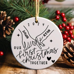 First Christmas Together Ornament, Couple Christmas Ornament, Personalized Christmas, Christmas Ornament for Couples, Personalized Ornament