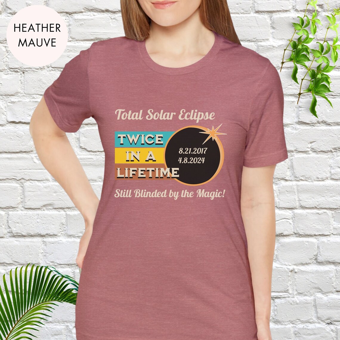 Total Eclipse 2024 Tshirt, Twice in a Lifetime Solar Eclipse Shirt Unisex, 8 April 2024 Eclipse
