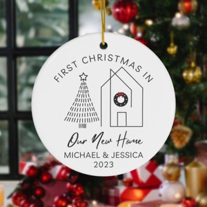 Personalized First Christmas In New Home Ornament 2023, First Home Ornament, Christmas In New Home Ornament, New Home Gift, Christmas Gift