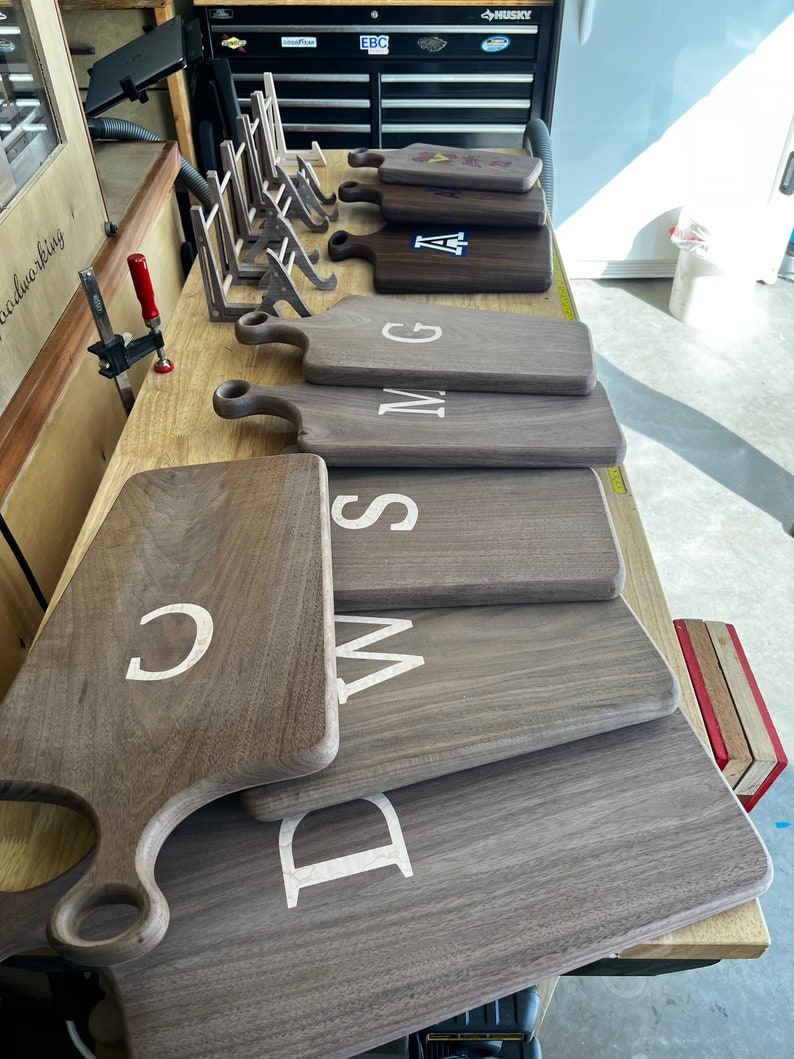 Digital CNC Charcuterie Board W/letter Inlay - Etsy