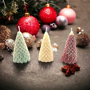 Handmade Christmas Tree Candle: Scented Holiday Decor, Gift Box