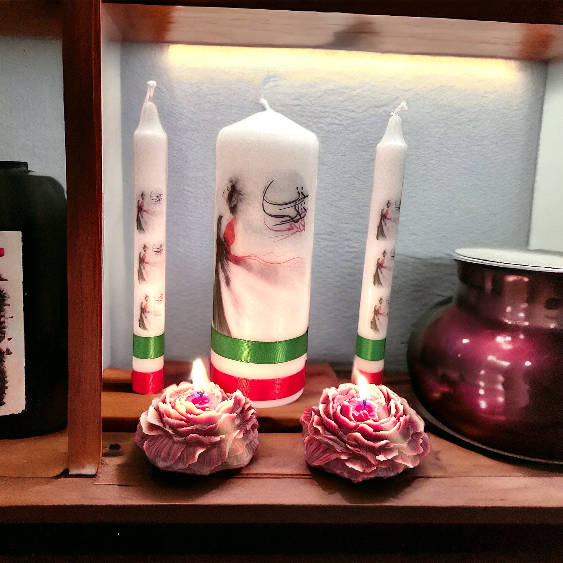 Women Life Freedom Pillar Candle: Persian Gift