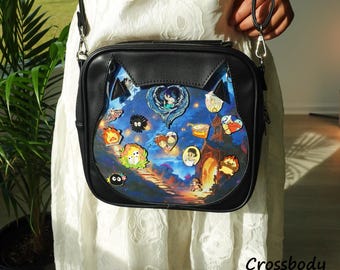 Borsa Cat Ita: Zaino, Tracolla, Borsa a mano - Borsa con espositore per spille - Italia