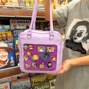 Ita Crossbody Bag, Ita Shoulder Bag, Pin Bag Crossbody, Pin Collector Bag, Itabag, Pin display bag.
