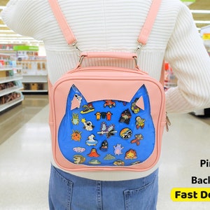 Cat Ita Bag Backpack With 2 Inserts, Fast Shipping, 3 Carries Style Versatile Itabag, Ita Bag Backpack, Handbag and Crossbody.