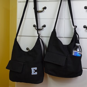 Sac japonais personnalisé, sac à main léger et spacieux à bandoulière pour tous les jours, sacoche en toile avec poches, sac à bandoulière kawaii.
