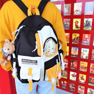 Sac à dos pour écolières et garçons,Sac à dos ITA,Sac d'école,Grand sac à dos pour adolescents,Sac à épingles