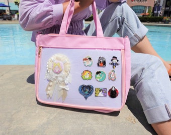 Bolsa de mano Kawaii Ita: Bolsa de exhibición de la colección de pins