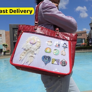 Tote Ita Bag,Pins Collection Bag,Itabag With Insert, Large ita Tote Bag, Shoulder Bag.