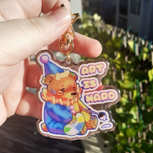 Art Is Hard Clown Bear Charms