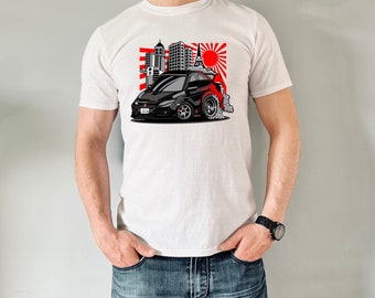 Civic FK8 | JDM Cars | Honda | Cartoon | Japanese | Men's Graphic T-Shirt | Father's Day Gift | Christmas Gift