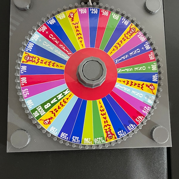 Press Your Luck Spinner - Original and 2020s show versions - www.facebook.com/AandM3DPrints/