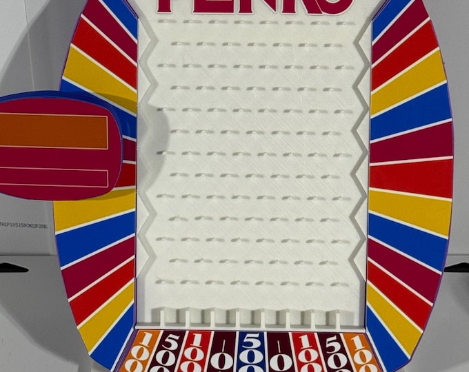 The Price is Right Retro "Plinko" Pricing Game - 9.5 in. wide x 8.5 inches high x 4.5 in deep - www.facebook.com/AandM3DPrints/