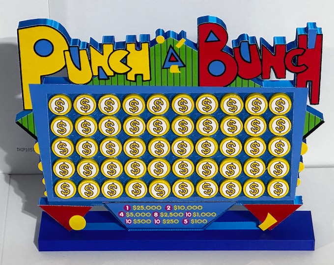The Price is Right "Punch a Bunch" Pricing Game - 6.5 in high x 7.5 in wide x 1.5 in wide -www.facebook.com/AandM3DPrints/ www.makngames.com
