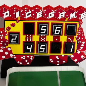 The Price is Right DICE GAME Pricing Game - 5.5 inches x 7 inches - www.facebook.com/AandM3DPrints/ www.makngames.com