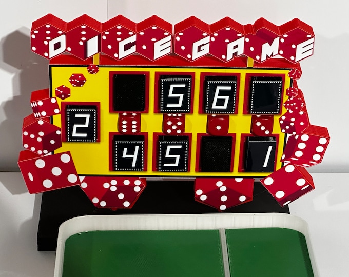 The Price is Right DICE GAME Pricing Game - 5.5 inches x 7 inches - www.facebook.com/AandM3DPrints/ www.makngames.com