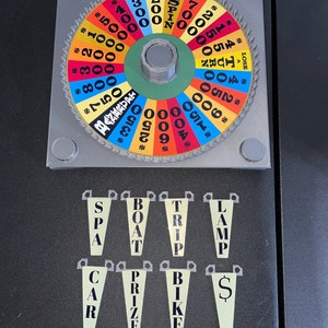 Early 80s Era Wheel of Fortune Board Game Wheel Spinner - wheel itself is 6.73 inches - www.facebook.com/AandM3DPrints/ www.makngames.com