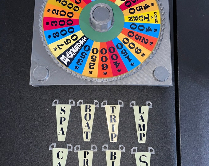 Early 80s Era Wheel of Fortune Board Game Wheel Spinner - wheel itself is 6.73 inches - www.facebook.com/AandM3DPrints/ www.makngames.com