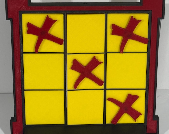 Price is Right "Secret X" Pricing Game - 8 in. wide x 9 inches high x 3 in deep - www.facebook.com/AandM3DPrints/ www.makngames.com