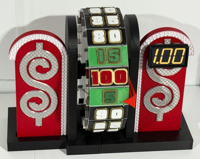 2022-Current Price is Right Wheel Spinner Showcase Showdown "Full 3D Version"- 9 inches  x 11 inches x 8 inches deep  makngames on Facebook