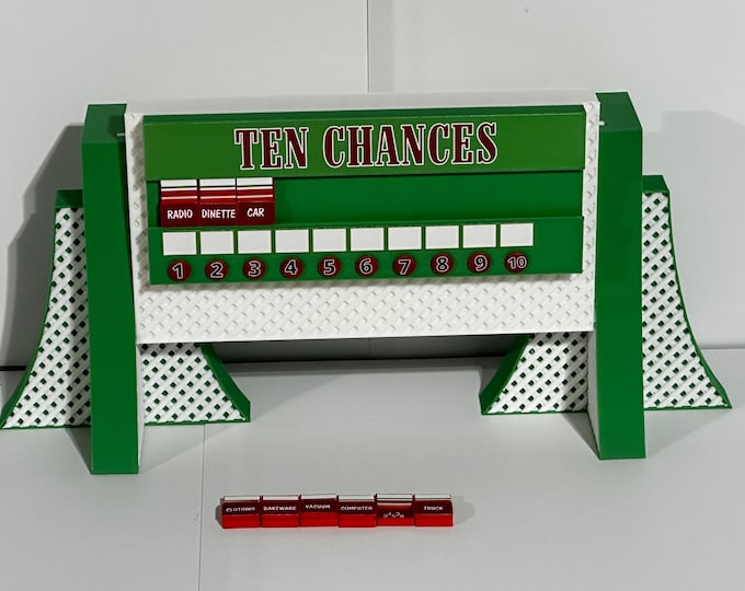The Price is Right TEN CHANCES Pricing Game - 13 inches wide x 5 inches high x 4 in deep - www.facebook.com/AandM3DPrints/ www.makngames.com