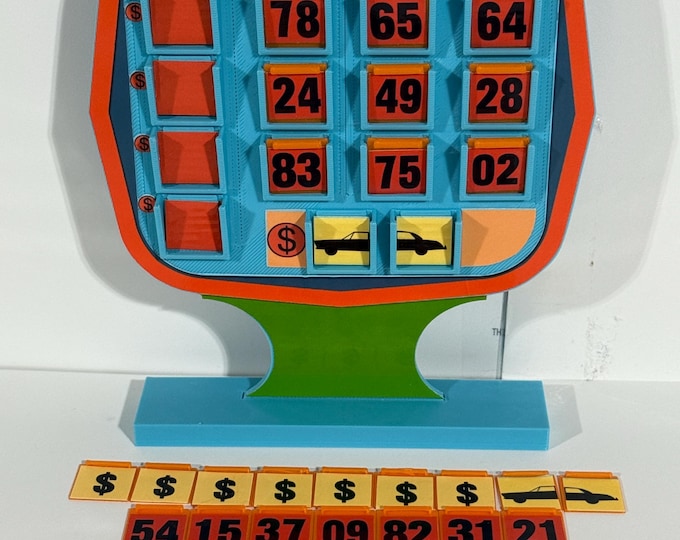 The Price is Right 1980s MONEY GAME Pricing Game  - 7 inches high x 6 wide  x 1 deep - www.facebook.com/AandM3DPrints/ www.makngames.com