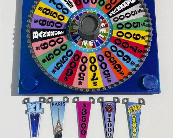 Wheel of Fortune Board Game Spinner Upgrade - www.facebook.com/AandM3DPrints/ www.makngames.com