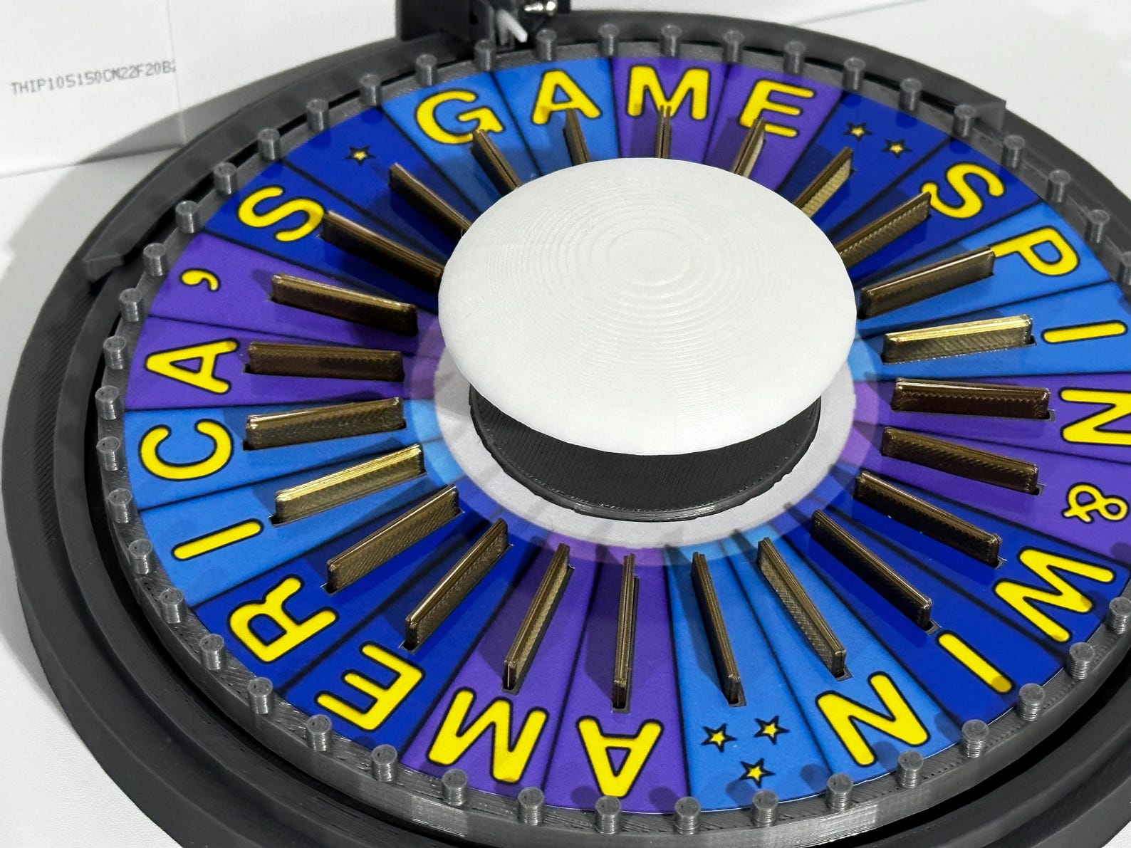 Mini Bonus Wheel Wheel of Fortune BONUS ROUND Wheel Spinner Round Base - Wheel is 6.73 ...