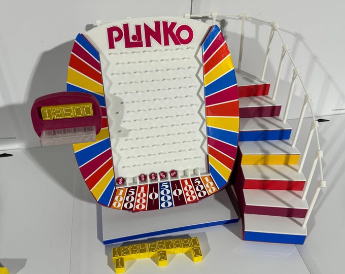 The Price is Right Retro "Plinko" Pricing Game - 9.5 in. wide x 8.5 inches high x 4.5 in deep - www.facebook.com/AandM3DPrints/