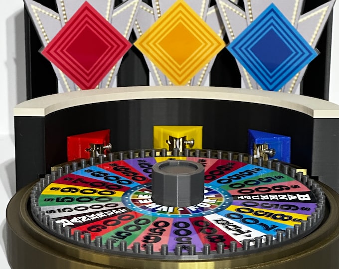 The Ultimate Wheel of Fortune Replica Set - You decide color/era - wheel 6.73 inches - www.facebook.com/AandM3DPrints/ www.makngames.com