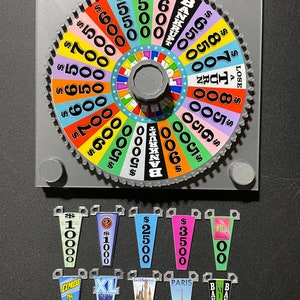 Wheel of Fortune Board Game Spinner Upgrade - www.facebook.com/AandM3DPrints/ www.makngames.com