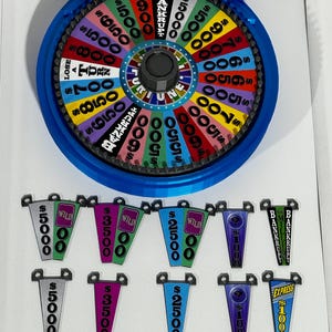 2024 Wheel of Fortune with Round, Raised Base - www.facebook.com/AandM3DPrints/ www.makngames.com