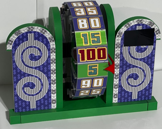Price is Right 2008 PURPLE WHEEL (used for 5 episodes) - 7 in tall x 9 in wide x 6 in deep www.facebook.com/AandM3DPrints/ www.makngames.com