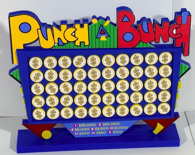 The Price is Right "Punch a Bunch" Pricing Game - 6.5 in high x 7.5 in wide x 1.5 in wide -www.facebook.com/AandM3DPrints/ www.makngames.com