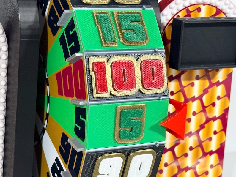 Price is Right Wheel 1978 and 1989 Version W/scoreboard 7 in Tall X 9