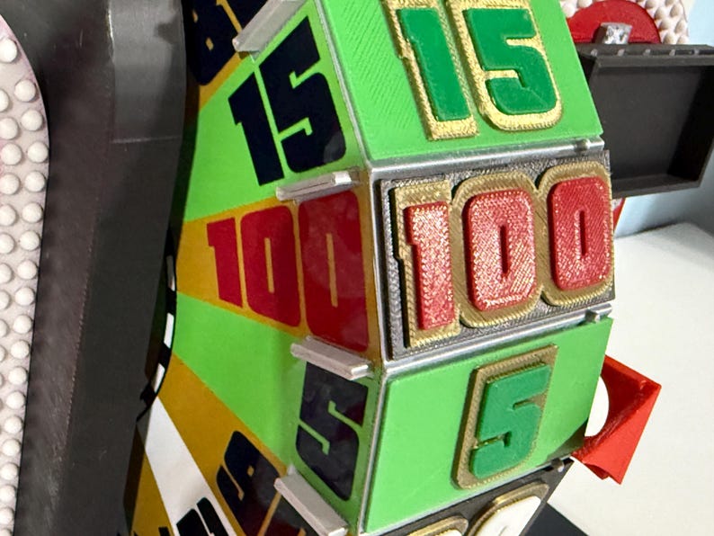 Price is Right Wheel 1978 and 1989 Version W/scoreboard 7 in Tall X 9