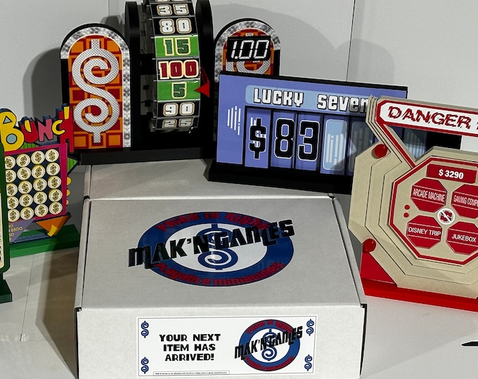 Price is Right Playable Miniatures Subscription Box By MAK'N Games - Ships Free! www.makngames.com