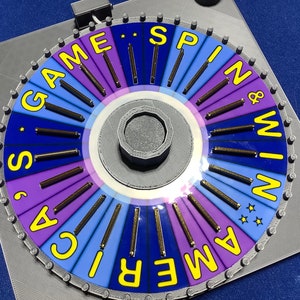 Wheel of Fortune BONUS ROUND Wheel Spinner - Wheel is 6.73 inches across - www.facebook.com/AandM3DPrints/ www.makngames.com