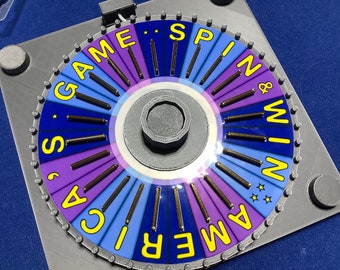 Wheel of Fortune BONUS ROUND Wheel Spinner - Wheel is 6.73 inches across - www.facebook.com/AandM3DPrints/ www.makngames.com