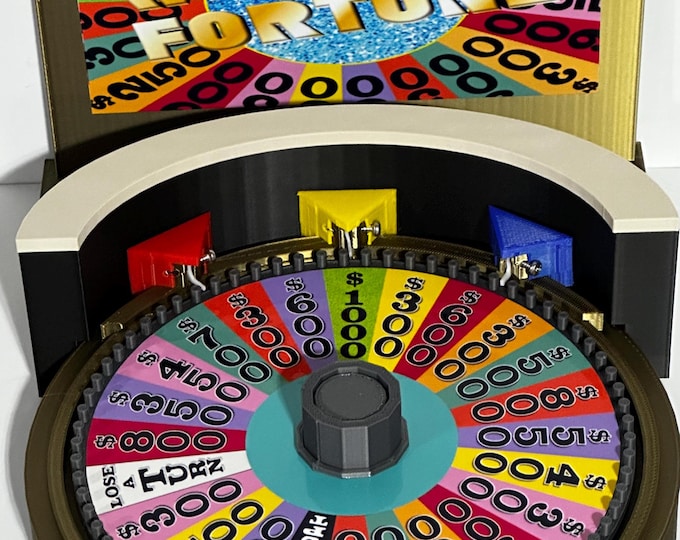 1999-2003 Ultimate Wheel of Fortune Replica Set - wheel 6.73 inches - www.facebook.com/AandM3DPrints/ www.makngames.com