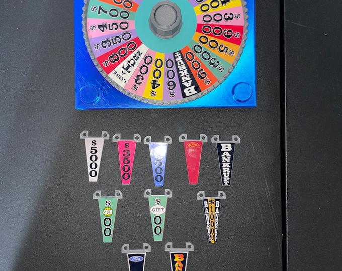 Early 2000s Era Wheel of Fortune Board Game Wheel - 6.73 inches across -   www.makngames.com